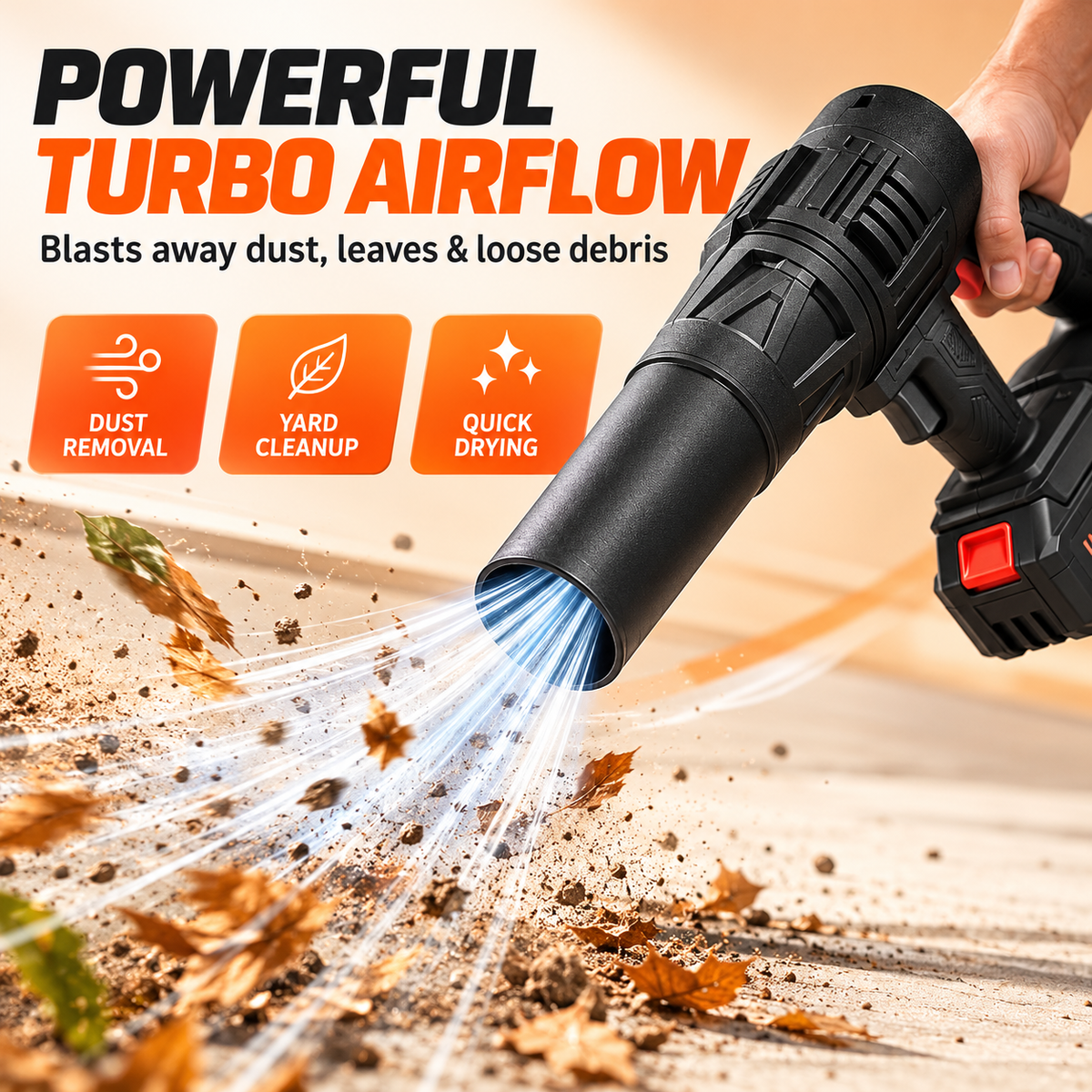 Cordless Air Blower & Vacuum Cleaner 2-in-1 | Rechargeable Portable Dust Cleaner,Portable Cordless Air Blower Cum Vacuum for Home, Car & Electronics,Rechargeable Handheld Blower & Vacuum
