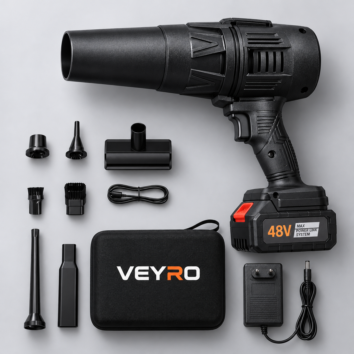 Cordless Air Blower & Vacuum Cleaner 2-in-1 | Rechargeable Portable Dust Cleaner,Portable Cordless Air Blower Cum Vacuum for Home, Car & Electronics,Rechargeable Handheld Blower & Vacuum